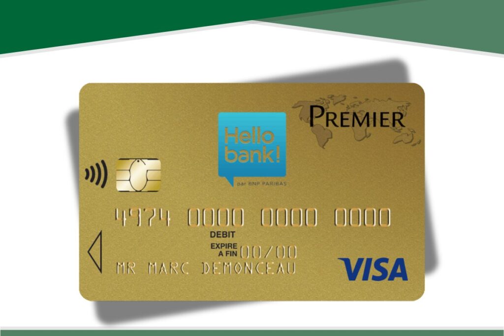 Carte Visa Premier Hello Bank
