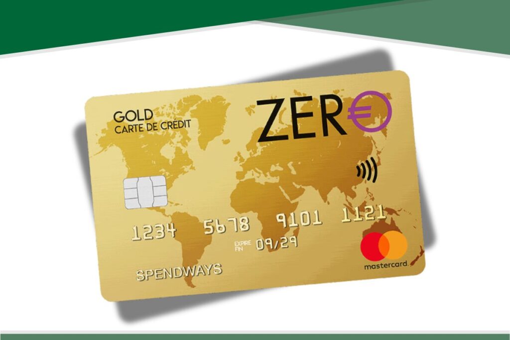Carte ZERO Gold Mastercard Advanzia Bank
